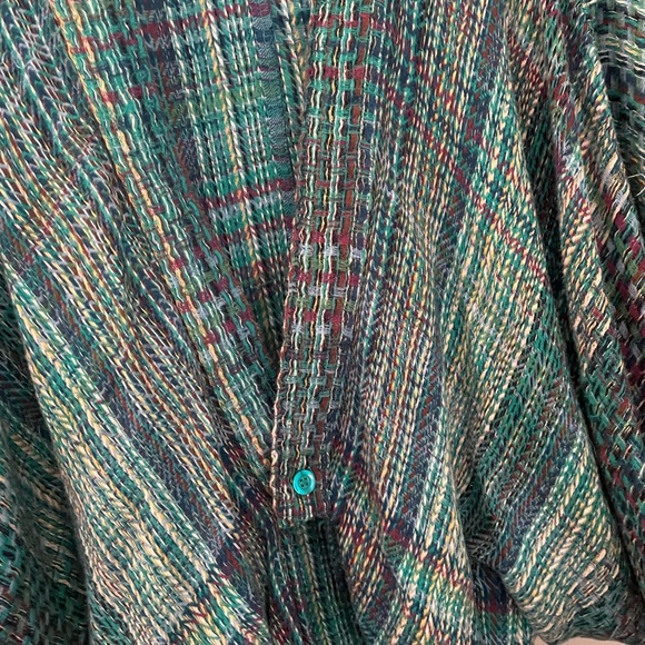 Free People Blue Multi Color Shawl - Picture 6 of 6